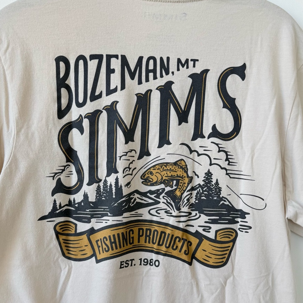 Simms Bozeman, MT Men’s Short Sleeve Shirt size small - Picture 4 of 4